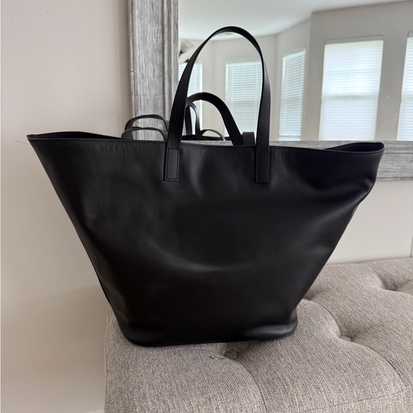Anine Bing Black Palermo Leather Tote - Picture 3 of 4
